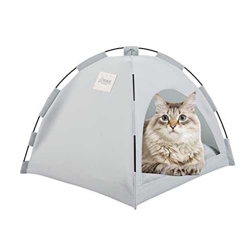 Katzennesthöhle | warme faltbare Hundebetten | Cat Cave Bed, Cat House Cat Tent mit halbgeschlossenen, weichen und selbstwärmenden Katzenbetten Betten und Möbel für Jildouf von Jildouf