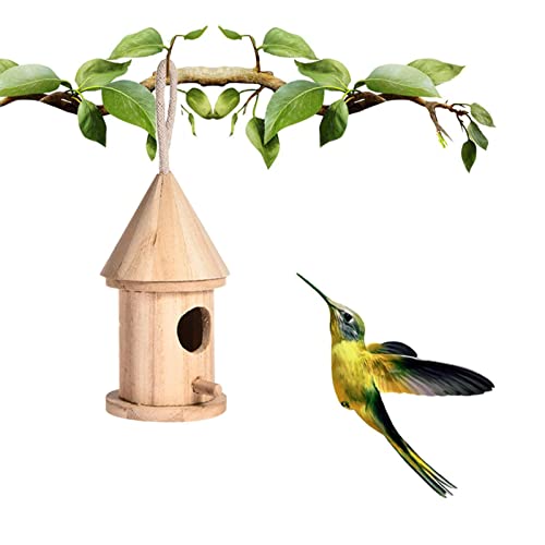 Kolibri-Haus | Vogelhaus aus Holz im Freien – DIY Vogel für Außen/Innen/Garten/Hinterhof-Dekor, Vogelnest Geschenk für Vogelliebhaber Jildouf von Jildouf