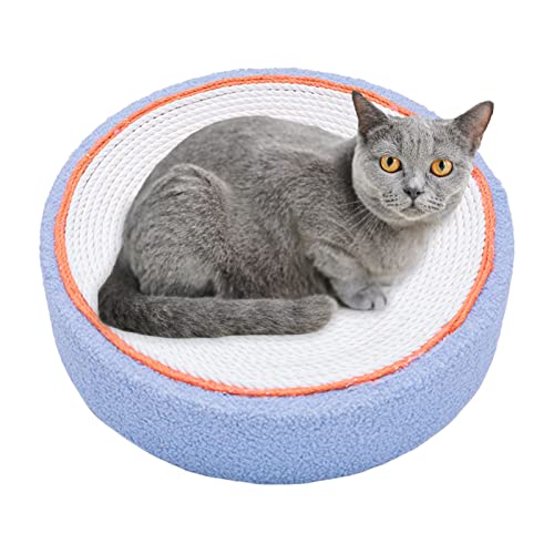 Kratzmatte für Katzen | Sisal Scratcher Mat Round Cat Toy,Scratch Board Schutz für Katzenmöbel zum Schlafen, Entspannen, Kratzen, Ausruhen und Trainieren Jildouf von Jildouf