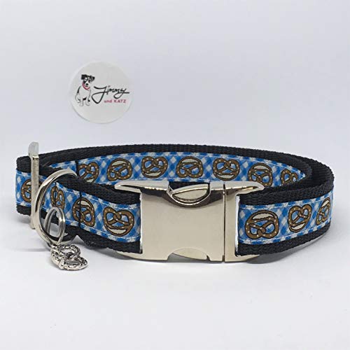 Hundehalsband Breze blau 35-58 cm x 2,5cm von Jimmy und Katz