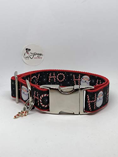 Jimmy und Katz 4260616172638 Hundehalsband HoHoHo Weihnachten 31-50cm x2,5cm auf rot von Jimmy und Katz