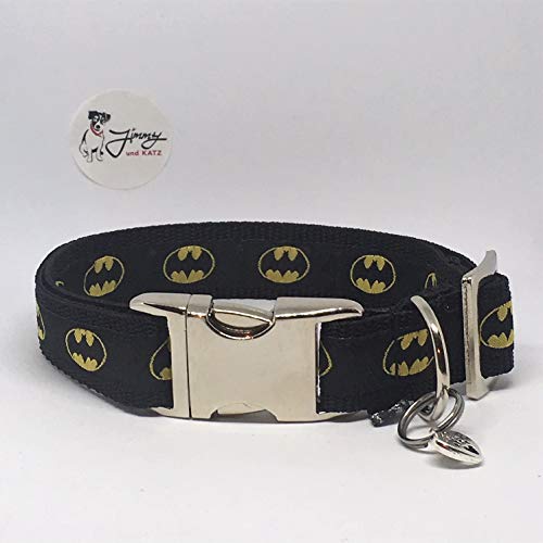 Jimmy und Katz Hundehalsband Batman 35cm-58cm x 2,5cm von Jimmy und Katz