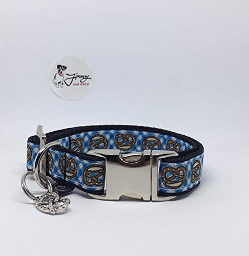 Jimmy und Katz Hundehalsband Breze blau 26-40cm x 2cm von Jimmy und Katz