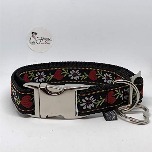 Jimmy und Katz Hundehalsband Herzallerliebst 35-58cm x 2,5cm von Jimmy und Katz