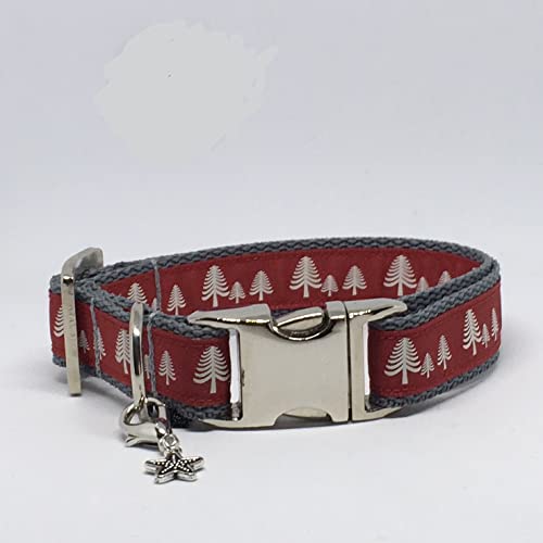 Jimmy und Katz Hundehalsband Weihnachten rot 26-40cm x 2cm von Jimmy und Katz