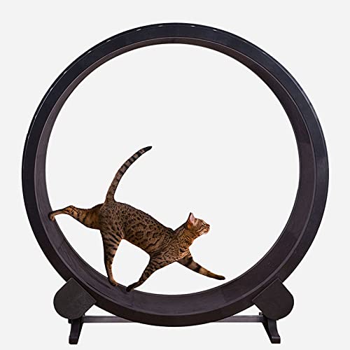 JinKeHong Cat Exerciser Wheel, Cat Running Wheel, Treadmill Ferris Wheel Pet Furniture, Cat Rotation Fitness Weight Loss Toys for All Things Running, Spinning, Scratching, Climbing and Napping(46 von JinKeHong