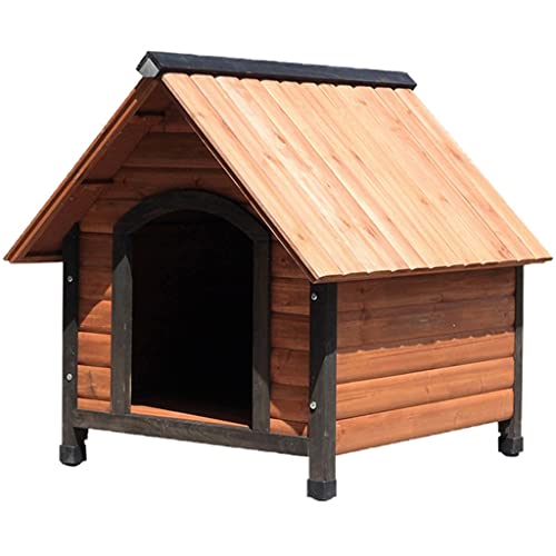 Hundehütte Im Freien Hundehütte Aus Massivem Holz Hundehütte Aus Tanne Kleine Hundehütte Wasserdicht Und Sonnenschutz von JingYi Store