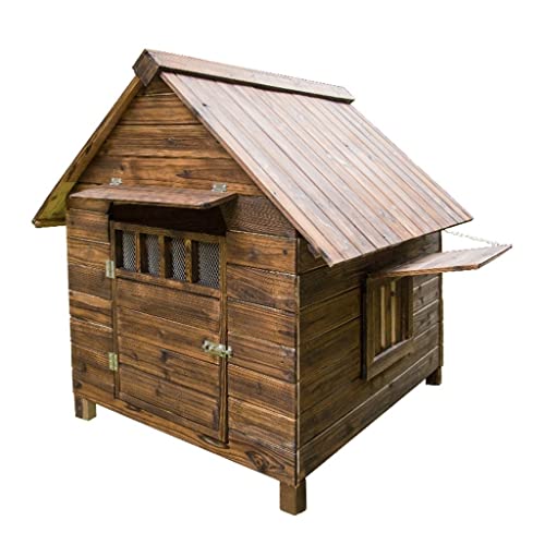 Universelle Hundehütte Aus Holz Regensicherer Hundekäfig Im Freien Hundehütte Im Freien Große Hundehütte(Size:124 * 100 * 116cm) von JingYi Store