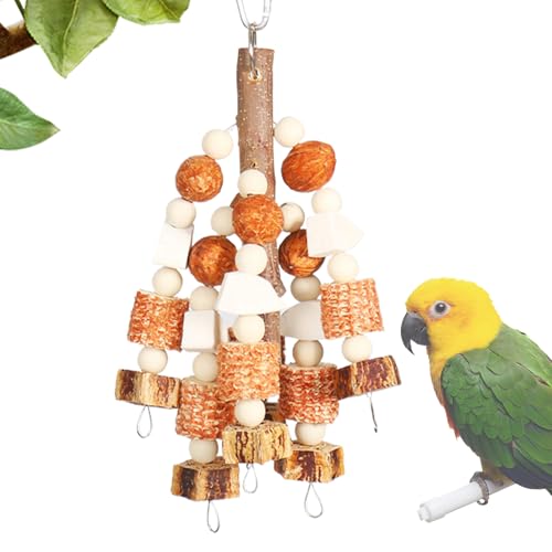 Jingmiger Conure Spielzeug,Vogelkäfig Spielzeug Mit Kauaktivitäten | Holz Kletter- Und Kauaccessoires, Natürliche Interaktive Spieldekoration Für Papageien, Aras, Kakadus, Beos Jingmiger Conure Spielzeug,Vogelkäfig Spielzeug Mit Kauaktivitäten | Holz Kletter- Und Kauaccessoires, Natürliche Interaktive Spieldekoration Für Papageien, Aras, Kakadus, Beos von Jingmiger