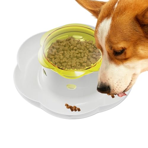 Jingyash Slow Dog Feeder,Dog Puzzle Feeder,Push Remote Slow Feeder-Puzzle - Futter-Puzzle-Futterspender, lustiges Spielzeug zur Bereicherung für Hunde, Hundespielzeug für den Innenbereich zum von Jingyash