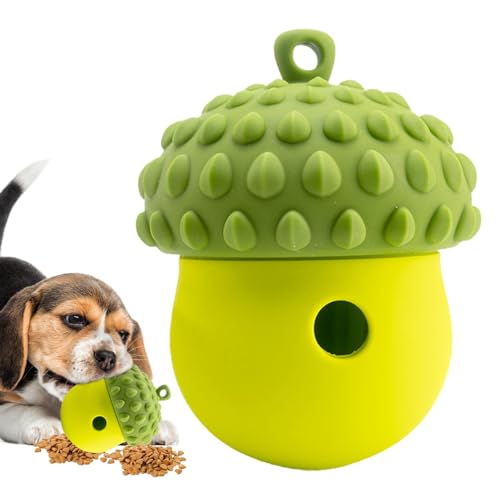 Hundespielzeug, Snack-Spender, Hundespielzeug, Snack-Spender, Hundespielzeug, Silikonball in Eichelform, interaktiver Ball für von Jinyilwn