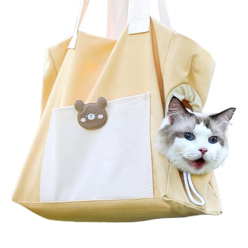 Pet Carrier Bag, Pet Carry Bag - Dog Carrier Bag with Drawstring Folding Travel Bag with ventilation Travel Accessories Bag for Small Medium Cat von Jinyilwn