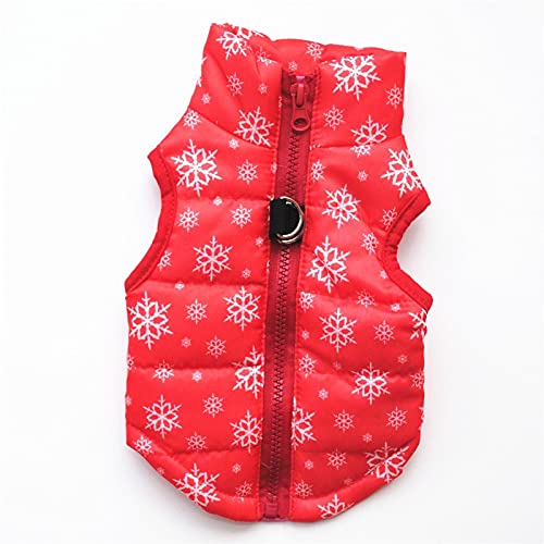 Fashion Gestreift Hund Pullover Tarnung Mode Wintertuch Hundemantel wasserdicht (Red, L) von Jipersuo