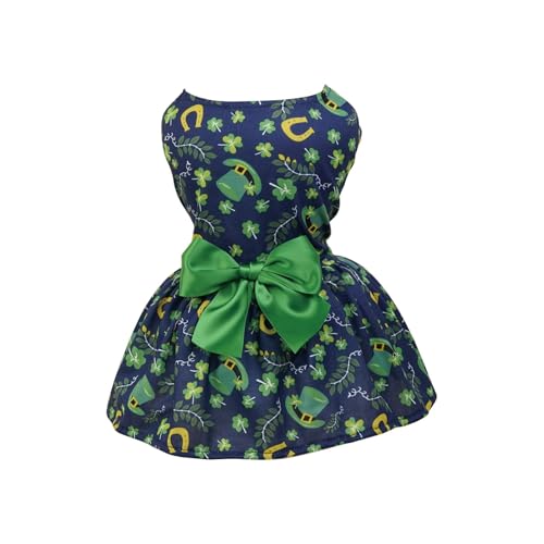 Haustier-Hundekostüm St. Patrick's Day, süßes Sommerkleid, Haustierbedarf, Hunderock, Haustierkostüm St. Patrick's Day, Haustierkostüm für kleine und mittelgroße Hunde Haustier Katze (C, XL) von Jipersuo