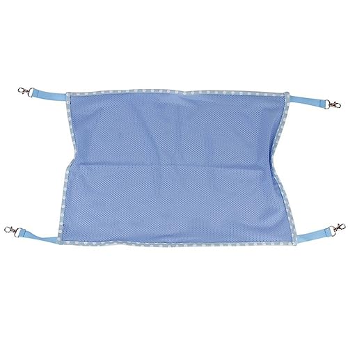 Haustier Katze Mesh Cool Cage Hängebett für Katzen Spielschaukel Schlafruhe für Katzen Winterhaus Hunde (Blue, One Size) von Jipersuo