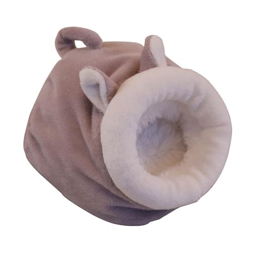 Jipersuo Hamster Winter Warm Samt Kleintierkäfig Schlafbett Für Schweine Igel Eichhörnchen Käfig Zubehör Hamster Zubehör Niedlicher Hamsterkäfig Samt Hamster KatzenhöHle (Purple, 11x8x7cm) von Jipersuo