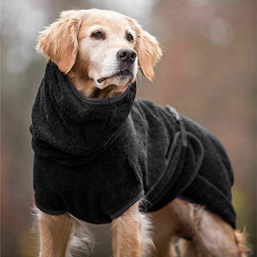 Jipersuo Haustier Katze Hundemantel warme Winter niedliche Haustierkleidung für Hunde, Dicke, warme Kleidung Kleidung Winterjacke Pullover Haustier Hund (Black, XXL) von Jipersuo