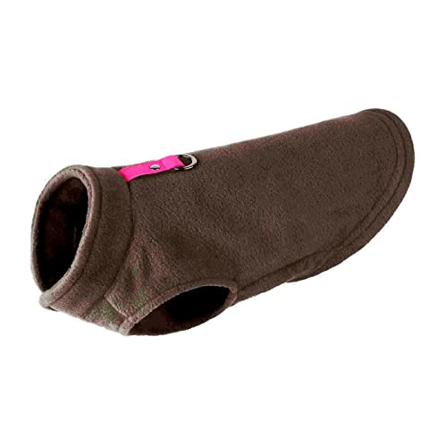 Jipersuo Haustier Pullover Hund Rollkragen Warmes Fleece-Halt-Kleidung Pulli Wintervest -Hundetierkleidung Hundebekleidung Hundejacke Wintermantel (Brown, S) von Jipersuo