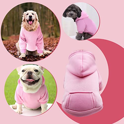 Jipersuo Hund Rollkragenpullover für kleine Winter-Hoodie-Jungen-Welpen-Warmer mittlerer Pullover-Fleece mit Tasche-Hundehund Kleidung Haustierkleidung Jacke wasserdichte Kleidung (L) von Jipersuo