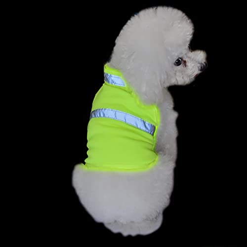 Jipersuo Hunde Kapuzenpulli Hundeweste Safetys Walking Kostüme Reflektierende Haustierkleidung Übung Nacht Casual Ghs Visibility Puppy Outdoor Welpen Jacken Warm (Green, L) von Jipersuo