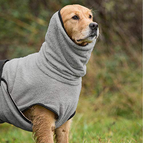 Jipersuo Hunde Warm Hoodies Mantel Kleidung Pullover Winter niedliche Haustierkleidung für Hunde, Dicke, warme Kleidung Haustier Katze Hundemantel warme (Grey, XXXXXL) von Jipersuo