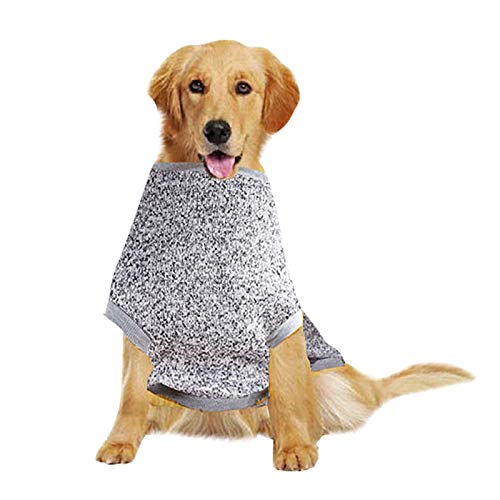 Jipersuo Mantel Warme Outdoor Winter mittlere große Hunde halten warme Pullover Haustierkleidung Haustier Hund Katze Pullover (White, XXXXXL) von Jipersuo