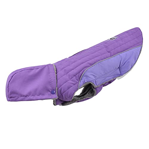 Jipersuo Rollkragen Pullover, winddichter Haustiermantel Winterwarmer Hundemantel für kleine, mittelgroße große Hunde Winter Haustier Hund Mantel (Purple, L) von Jipersuo