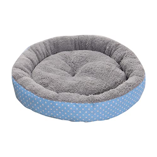 Jipersuo Universal-Sommermatte für kleine Hunde, Teddybett, Katze, Heimtierbedarf, rund KatzenzubehöR Indoor (Light Blue, One Size) von Jipersuo