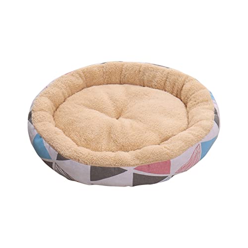 Jipersuo Warmhaltendes Haustiernest für den Winter, Shushu-Baumwollnest, Hundeschlafnest, rundes für Katzen KatzenmöBel (A, One Size) von Jipersuo