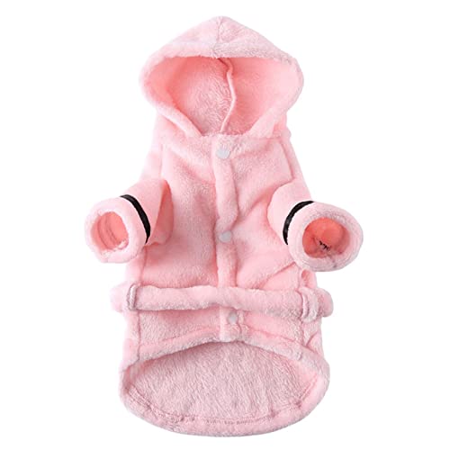 Jipersuo Wintermantel Hund Klein Bademantel Dog Hotel Bademantel Tiere Nachtkleid Handtuch Kleidung Tier Bade Schlafanzüge Katze Tierkleidung Hundemantel wasserdicht Hundepullover Winterjacke (M) von Jipersuo