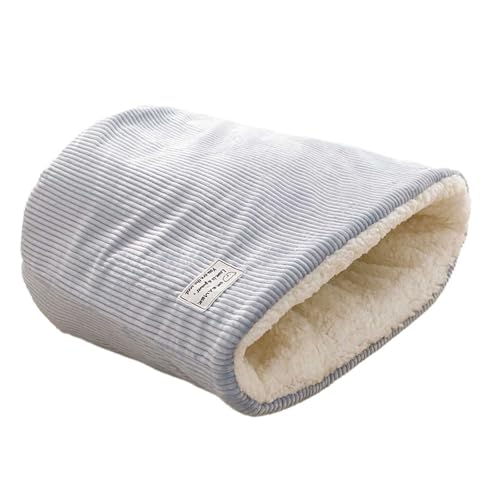 Katzenschlafsack Katzenwinterschlafsack Katzenschlafsack für Hauskatzen Haustiermatte Wärmekissensack Abnehmbarer und waschbarer mittelgroßer und großer Haustier-Wärmekissen Winterhaus (C, One Size) von Jipersuo