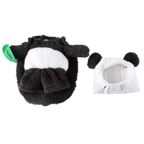 Kleidung für Haustiere mit Panda-Motiv, Hundekleidung, lustige Katzenkleidung, für Hunde Katzen, superlustige Haustierkleidung im Kurierstil, lustige Netter Haustier Welpen Katze Warmer (B, 26X23X2CM) von Jipersuo