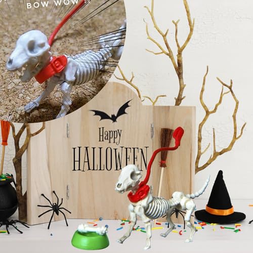 Miniatur Hundenapf Set Dekoratives PVC bewegliches Welpe Accessoire für Spielzeugzimmer Display Unikat Halloween oder Gothic BüRo Ornamente (White, 6X4CM) von Jipersuo