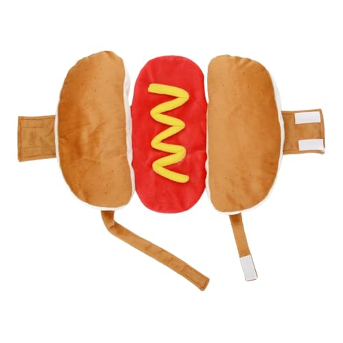 Neues Hot Dog Burger Cartoon Welpen Katze Haustier Kostüm Haustier Hund Warm (C, 30X54CM) von Jipersuo