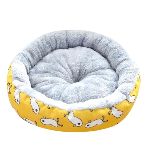 Tierstreu Katzenstreu Hundestreu Unterlage Rund Streu Hund Katze Universal Unterschlupf FüR Katzen DraußEn (Yellow, 60cm) von Jipersuo