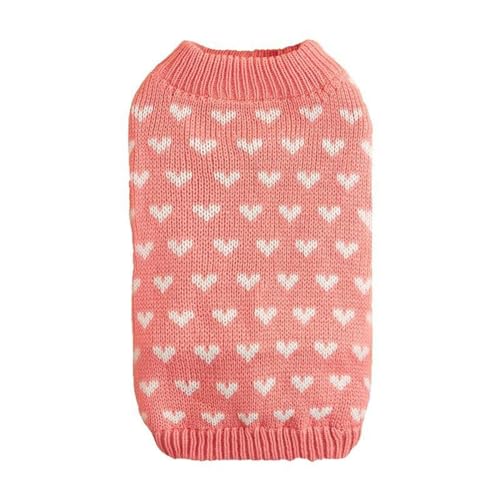 Valentinstag-Pullover für Hunde Katzen, Hunde- Katzen-Valentinstag-Kleidung für Katzen, Hunde-Valentinstag-Outfit, gestrickte Hunde- Katzenpullover für kleine, mittelgroße große Haustier (B, S) von Jipersuo