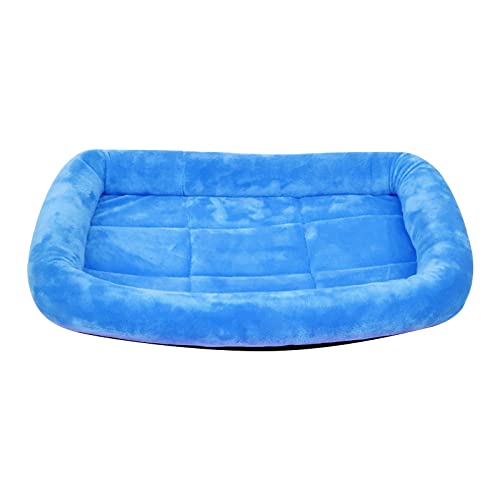 Warme Haustierhütte für Hunde, rutschfeste Unterseite, warme Wintermatte für Haustiere, Katzenhütte, Hundehütte, Haustierhütte, 15,7 x 10,6 Hundehaus FüR Drinnen (Blue, One Size) von Jipersuo