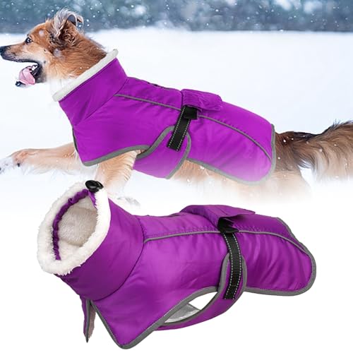 Wintermantel für Hunde, Hundejacke für kaltes Wetter mit Polsterung, Hundeweste mit integrierter warmer Haustierkleidung, Hundebekleidung mit Netter Haustier Welpen Katze Warmer Pullover (E, One Size) von Jipersuo