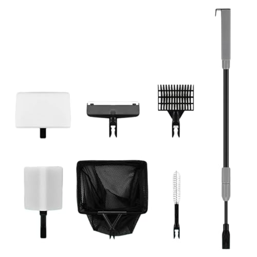 Jiqoe Aquarium-Reinigungsset mit langem Griff, Aquarien, Kies, Rechen, Algenschaber, Rohrbürsten, Haushaltsreinigungswerkzeug-Set Jiqoe Aquarium-Reinigungsset mit langem Griff, Aquarien, Kies, Rechen, Algenschaber, Rohrbürsten, Haushaltsreinigungswerkzeug-Set von Jiqoe