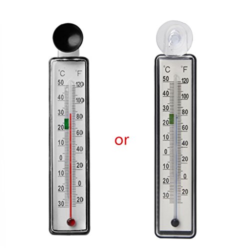 Jiqoe Aquarium Thermometer Digital Wasserdicht Fisch Für Tank Temperatursensor Saugnapf Einfache Ablesung Für Terrarien Aquarium Heizung Licht Thermometer Kies Sand Filter Luft von Jiqoe