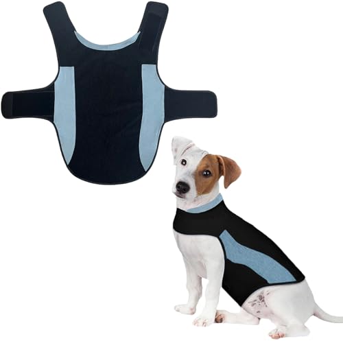 Thunder Shirt für Hunde, Angstweste, Jacke, beruhigende Hunde-Angstjacke, hautfreundlicher Hundemantel für Donner, Feuerwerk, Tierarztbesuche, Trennung, Hundeweste für kleine, mittelgroße und große von Jiruixin