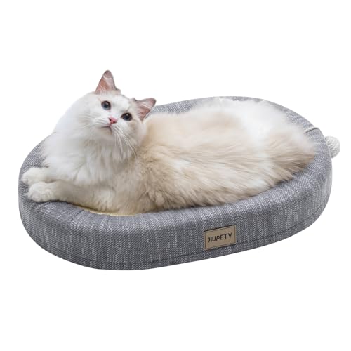 Jiupety Sisal Katzenkratzbretter für Katzen, 61 cm Extra Große Kratzbrett Katze für 9 kg Katze, Oval Durable Kratzbretter Katze, 3 in 1 Katzen kratzbrett, Cat Scratcher, Grau von Jiupety