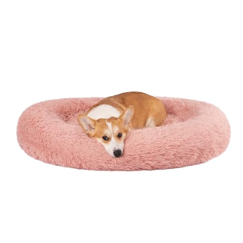 Jiupety Hundebett Hundematte rund pink XL von Jiupety