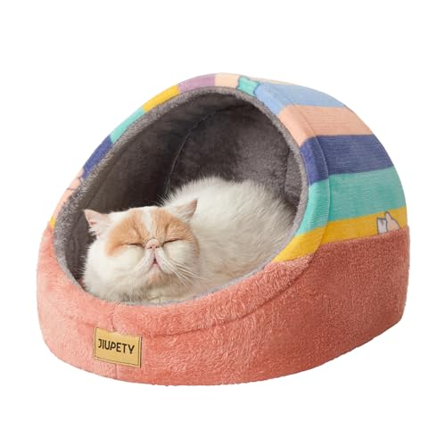 Jiupety Indoor Katzenbett Höhle Regenbogen M von Jiupety