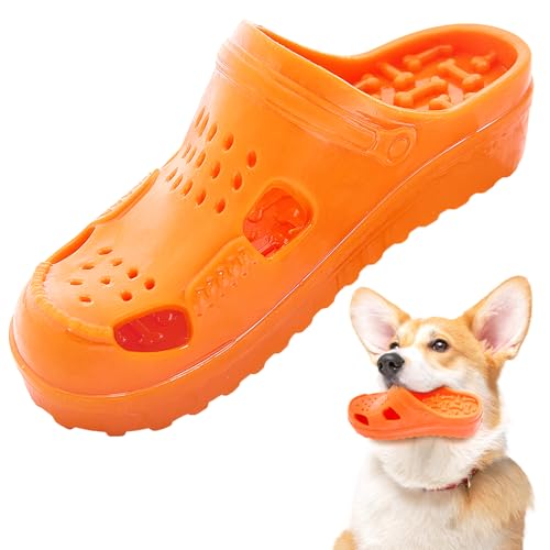 Jiupety Quietschendes Hundespielzeug, Orange von Jiupety