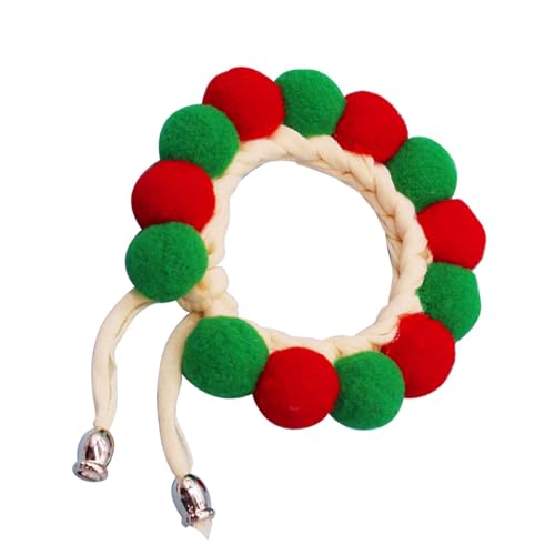 Jlkegfdf Plüschball-Haustierhalsband, weiche Katzen-Halsband, Pompon-Hundehalsband, Haustierkostüm, niedliches Katzenzubehör, buntes Halsdekor für Welpen, Kätzchen, Katze Jlkegfdf Plüschball-Haustierhalsband, weiche Katzen-Halsband, Pompon-Hundehalsband, Haustierkostüm, niedliches Katzenzubehör, buntes Halsdekor für Welpen, Kätzchen, Katze von Jlkegfdf