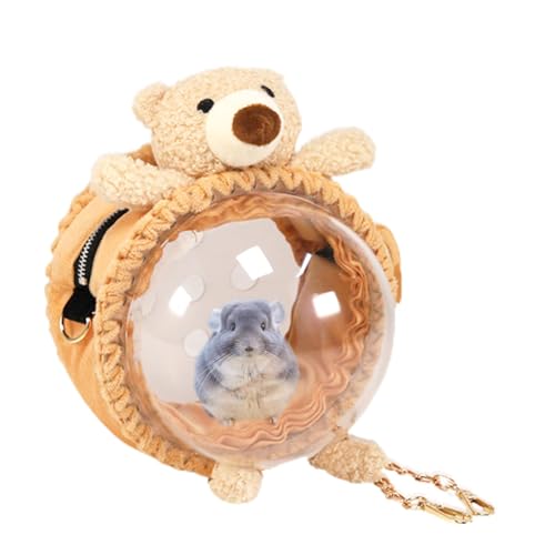 Jlkegfdf Tragetasche für kleine Haustiere, Hamster-Tragetasche, tragbare Reisetasche, Tier-Tragetasche für Kaninchen, Igel, Eichhörnchen, Zuckergleiter, Hamster von Jlkegfdf