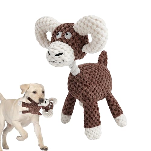 Jlkegfdf Welpen-Zahnspielzeug, Hunde-Kauspielzeug, weiches Fleece, Welpen-Kauspielzeug, interaktives Hundespielzeug, Haustierspielzeug, gedrehter Knoten, Stofftier für kleine, mittelgroße und große von Jlkegfdf