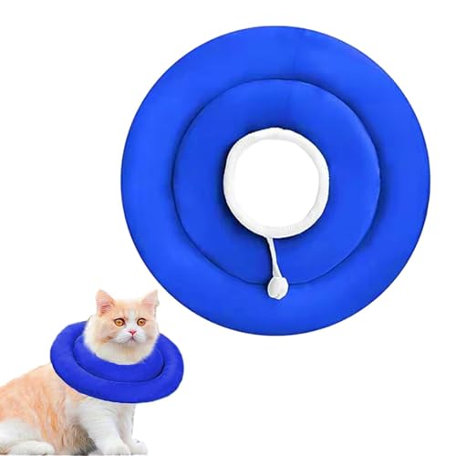 1 x Katzenkegel – Katzen-Genesungshalsband, bequeme Kegel | verstellbares Katzenhalsband, Genesungskegel, schnellere Heilung, Haustier-Genesungskegel, nach dem Surg?ry Haustier-Schutzhalsband, blau von Jlobnyiun