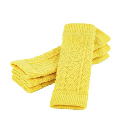 Hundebeinstulpen, 4 Stück gestrickte Haustier-Beinstulpen, Hunde-Ellenbogenschutz, Hundebeinschoner, Hundebeinmanschette, Welpenbein-Côver, Hunde atmungsaktive Socken, Katzenbein-Hockschutz, von Jlobnyiun